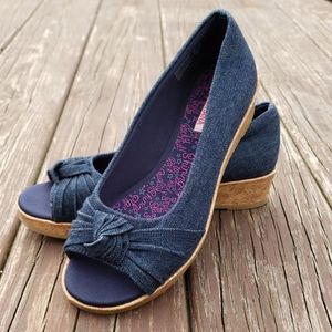 Hannah Montana Denim Cork Wedges